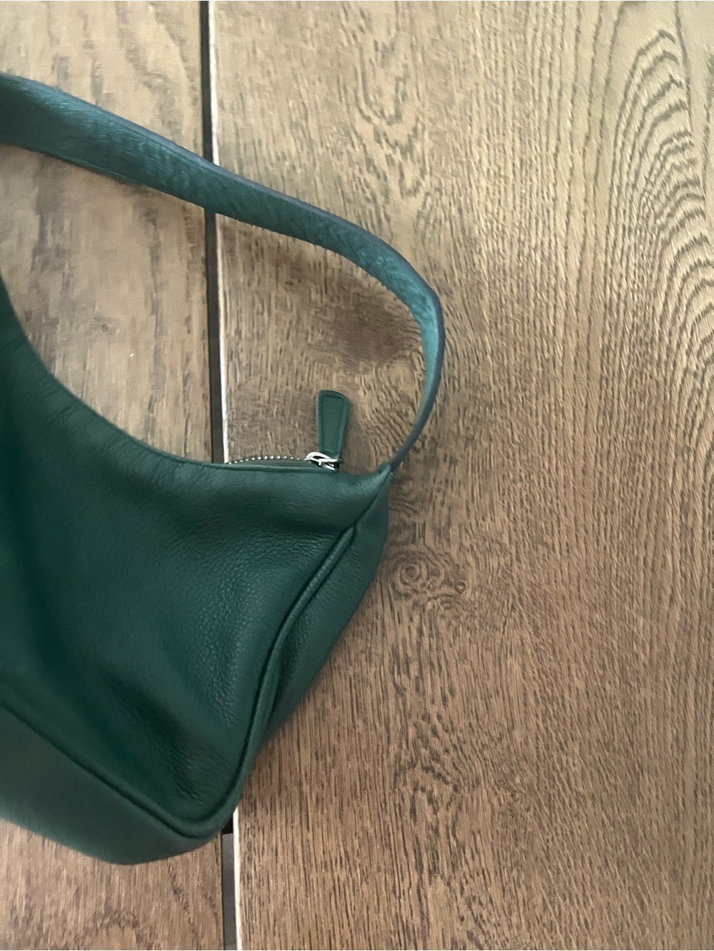 L’intervalle Green Leather Shoulder Bag - Picture 6 of 9